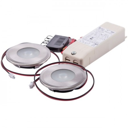 LED kit 2 spotlight/trafo/kontakt